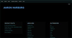 Desktop Screenshot of aaronharburg.com