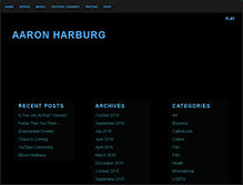 Tablet Screenshot of aaronharburg.com